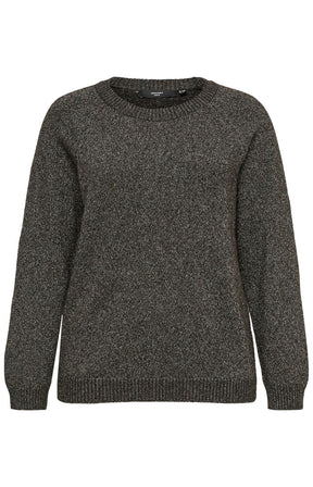Vero Moda Curve Doffy Jumper in Chocolate 