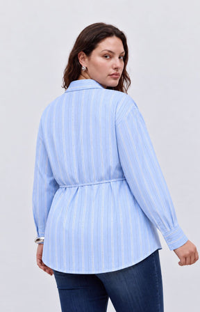 Vero Moda Curve Elina Shirt in Blue 