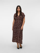 Vero Moda Curve Elisa Dress in Brown 