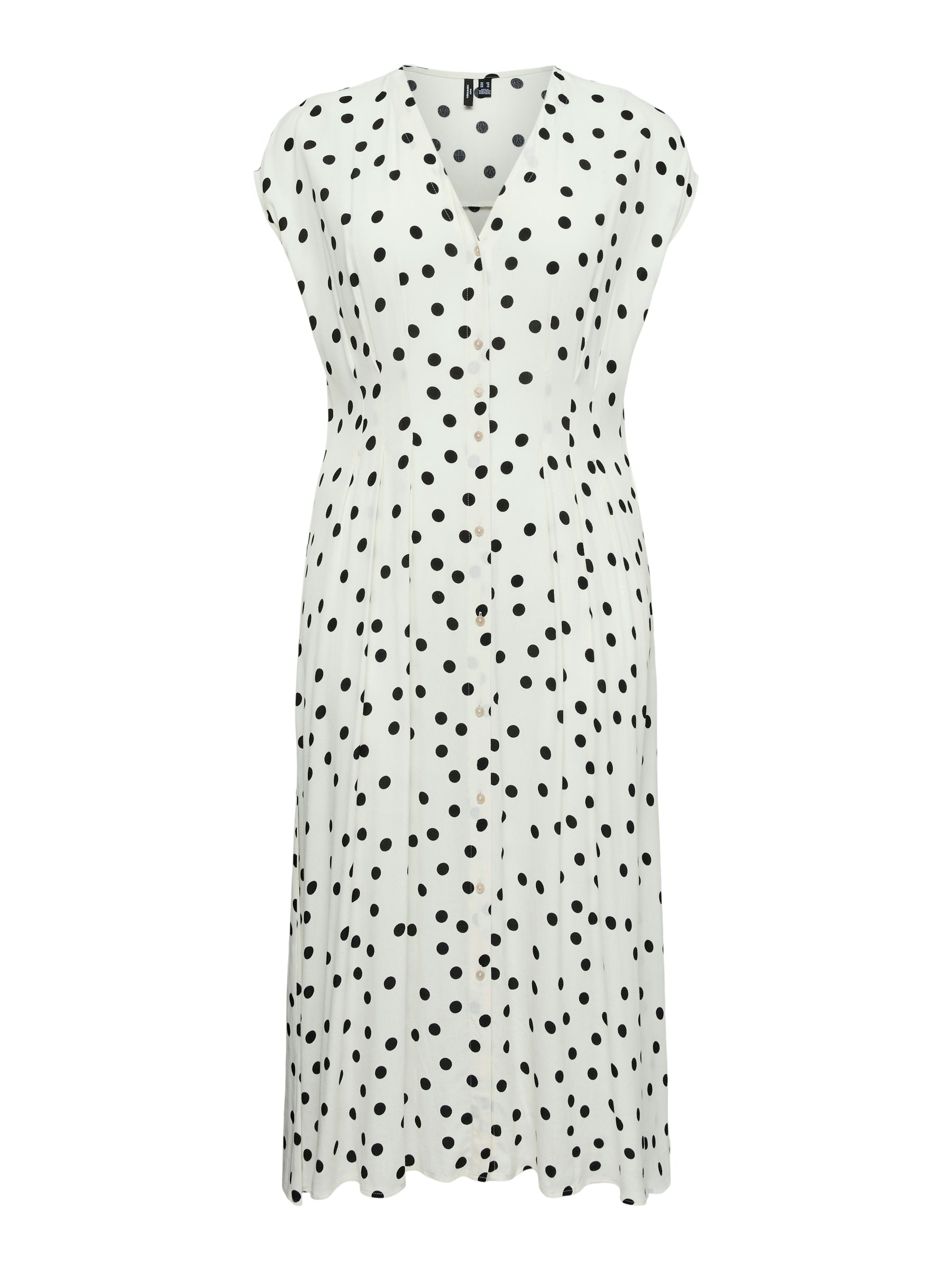 Vero Moda Curve Elisa Dress in White 