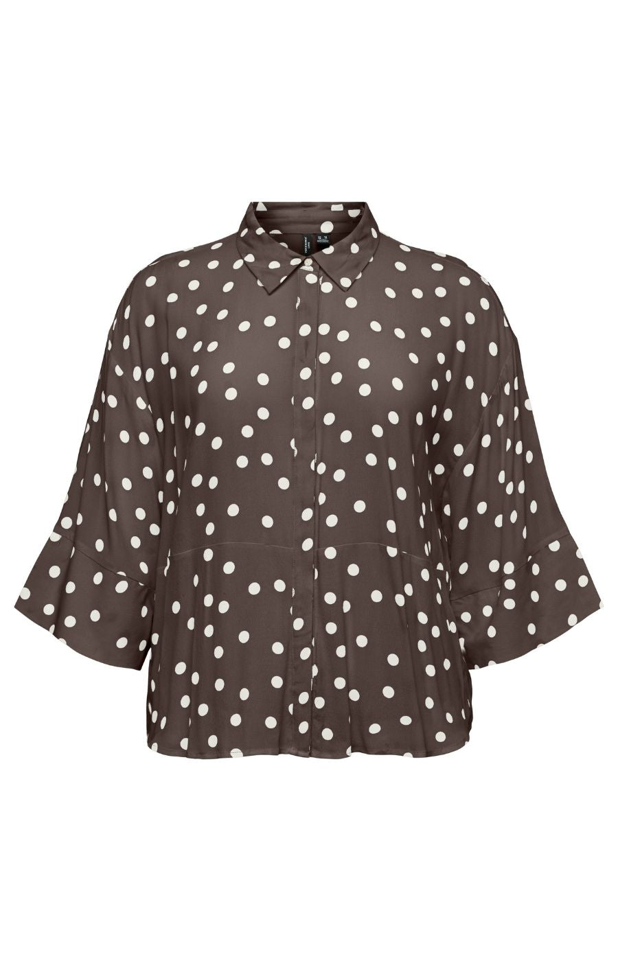 Vero Moda Curve Elisa Shirt in Brown 