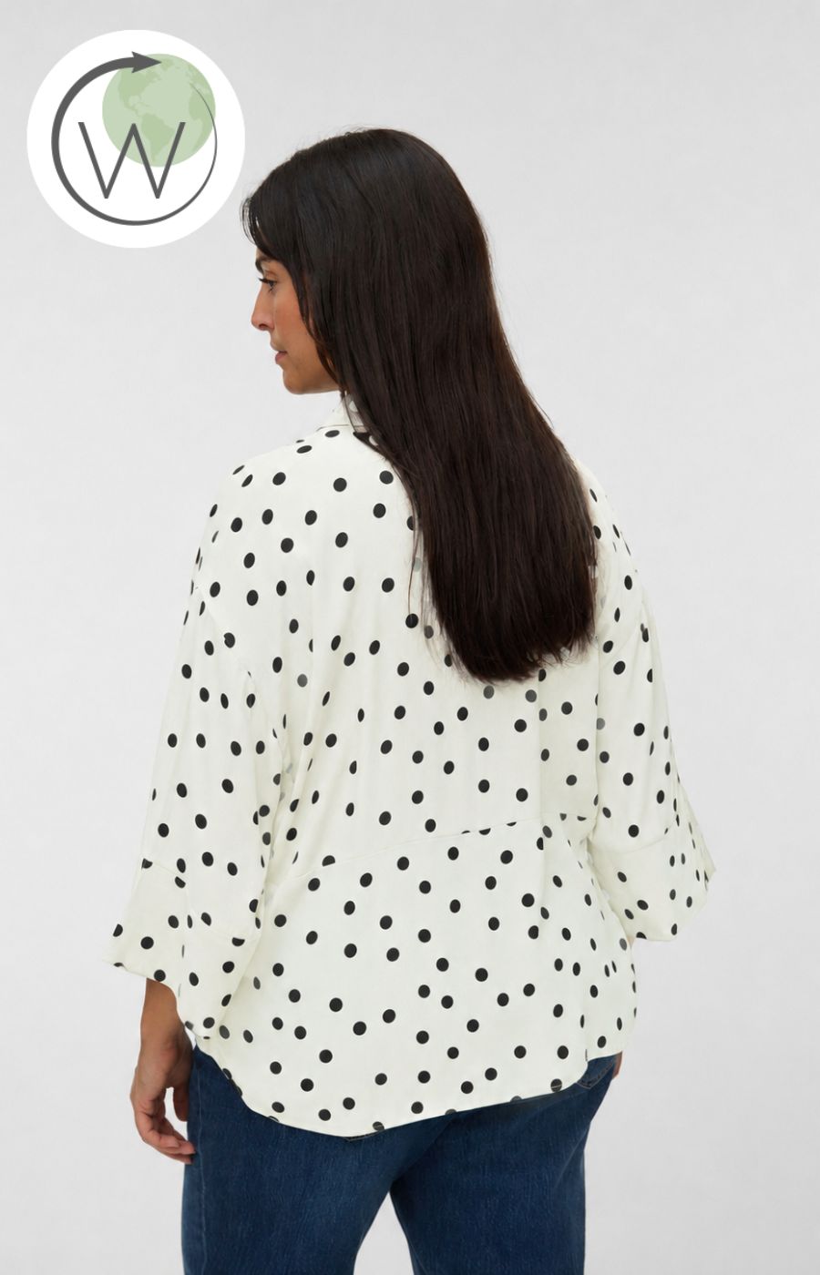Vero Moda Curve Elisa Shirt in White 