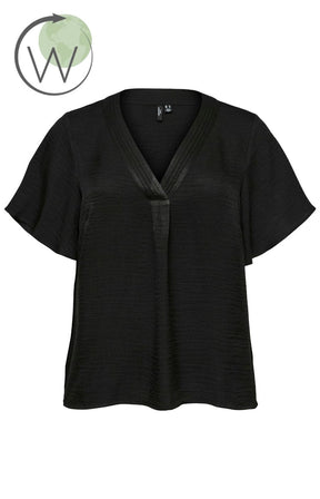 Vero Moda Curve Ellie Blouse in Black