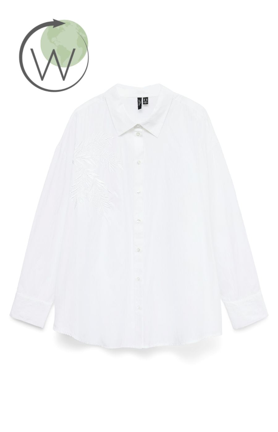 Vero Moda Curve Fanni Shirt in White