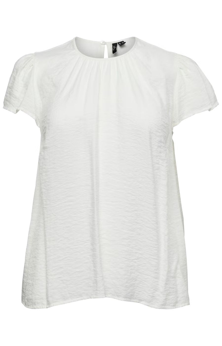 Vero Moda Curve Flores Top in White 