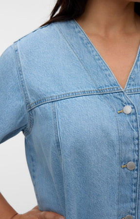 Vero Moda Curve Fonda Denim Dress 