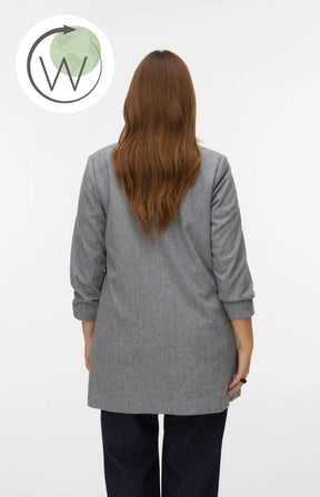 Vero Moda Curve Fryd Blazer in Grey