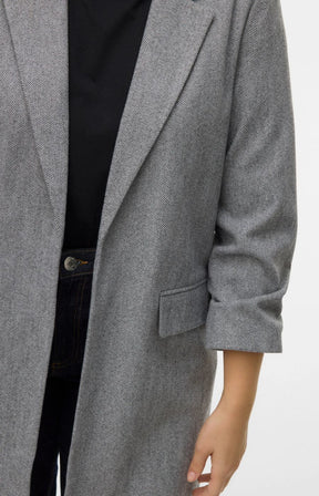 Vero Moda Curve Fryd Blazer in Grey