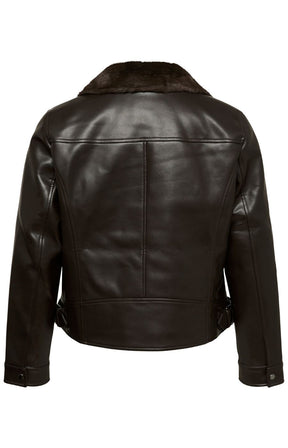 Vero Moda Curve Hailey Jacket in Chocolate 