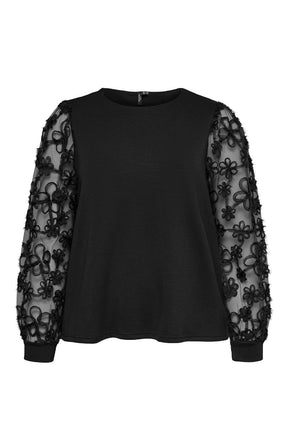 Vero Moda Curve Hali Top in Black 