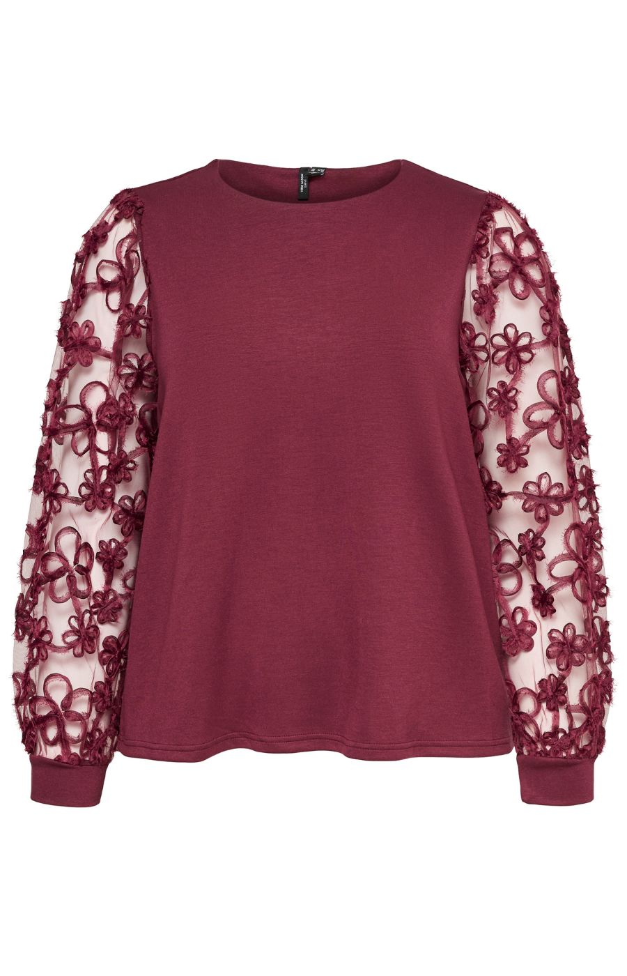 Vero Moda Curve Hali Top in Wine 