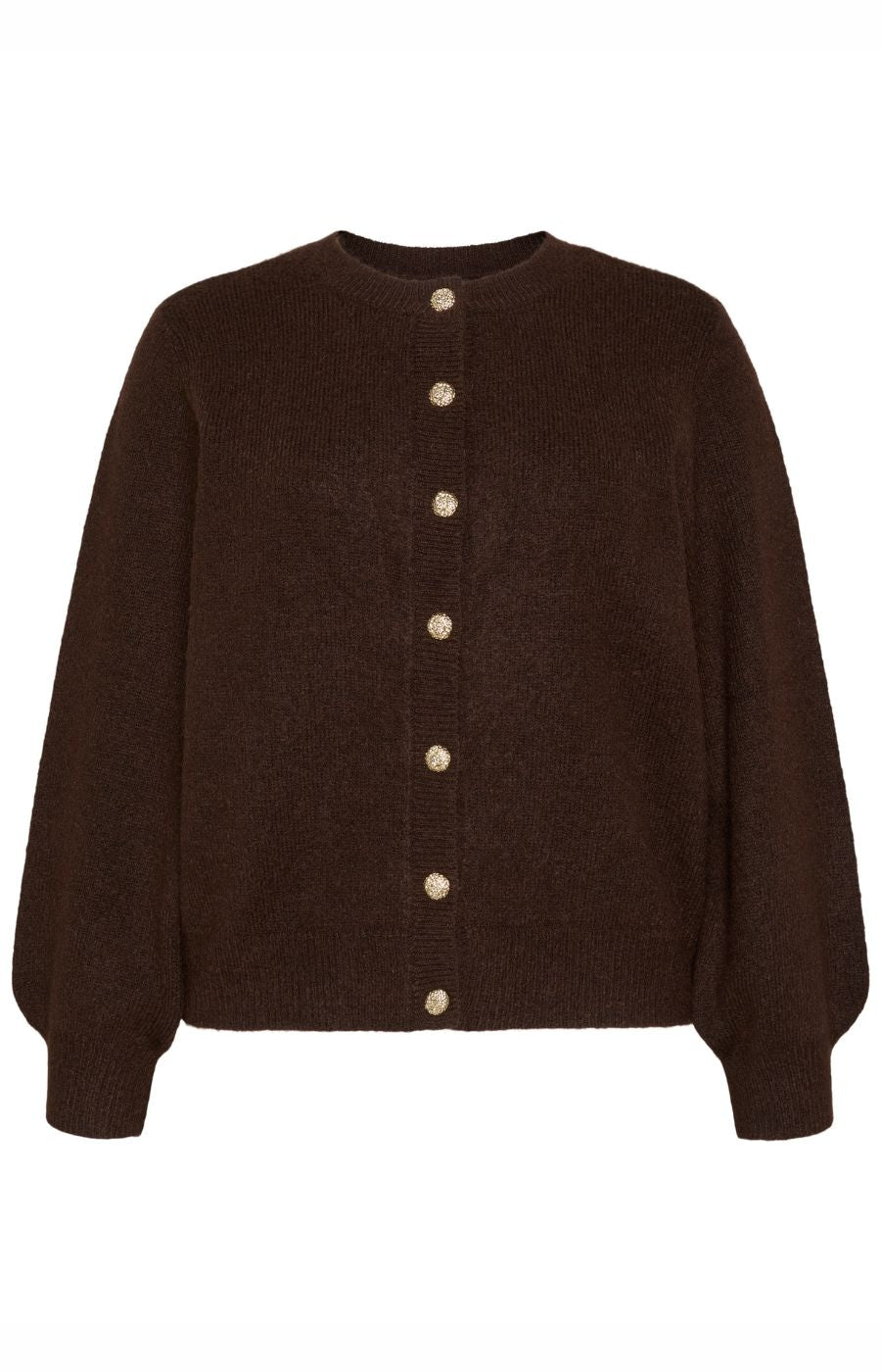 Vero Moda Curve Hazel Cardigan in Chocolate 