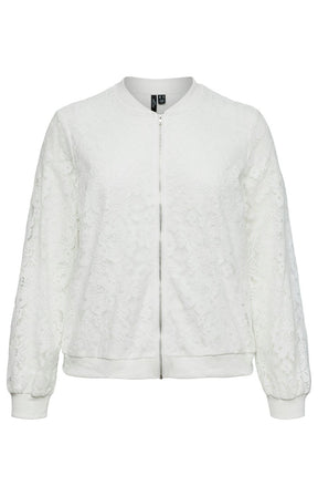 Vero Moda Curve Honey Jacket in White 