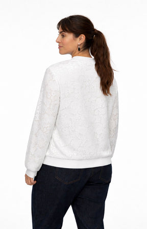 Vero Moda Curve Honey Jacket in White 