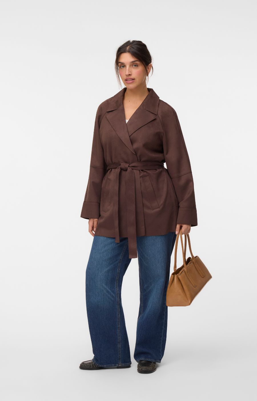 Vero Moda Curve Joselina Jacket in Brown 