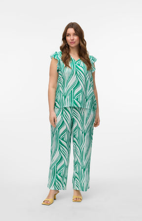 Vero Moda Curve Josie Trousers in Green