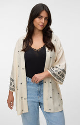 Vero Moda Curve Kai Kimono in Beige 