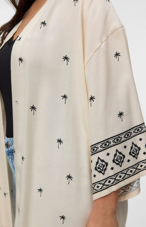 Vero Moda Curve Kai Kimono in Beige  