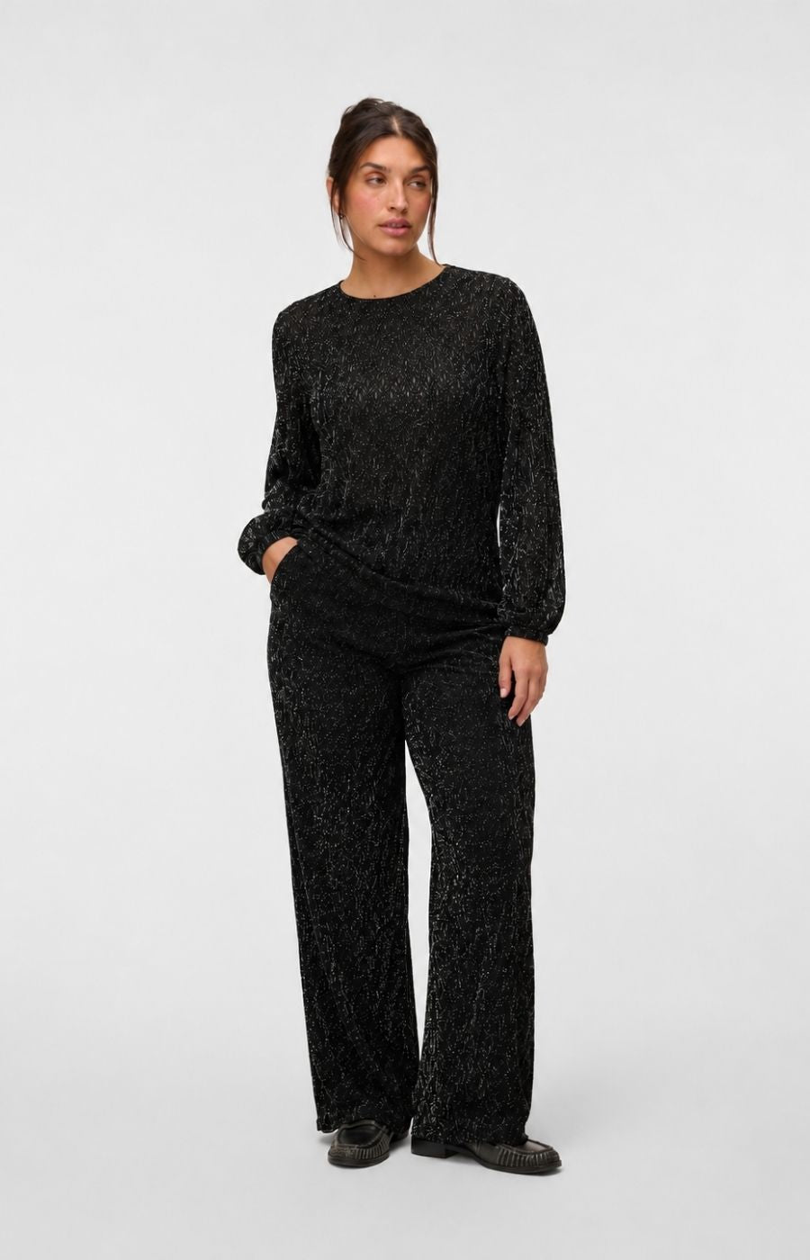 Vero Moda Curve Kali Top in Black. This image was created using AI.
