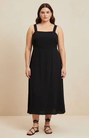 Vero Moda Curve Kamaya Dress in Black 