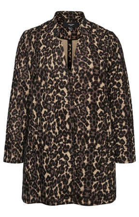 Vero Moda Curve Katrine Jacket in Leopard 