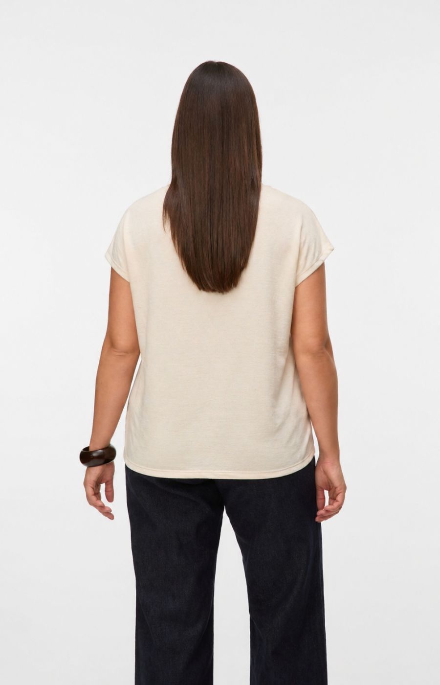 Vero Moda Curve Kimmie Top in Gold 