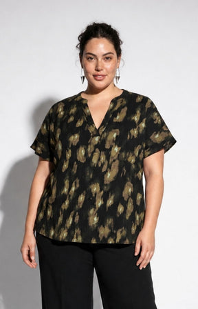 Vero Moda Curve Lanini Blouse in Green 