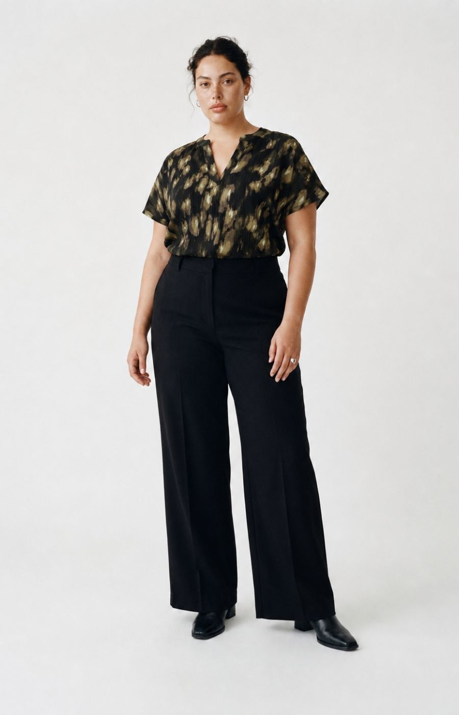 Vero Moda Curve Lanini Blouse in Green 