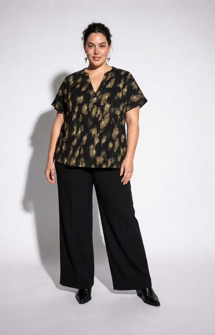 Vero Moda Curve Lanini Blouse in Green 