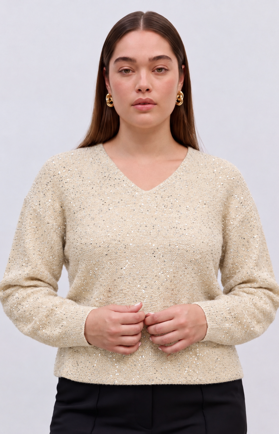 Vero Moda Curve Leilani Sequin Jumper 
