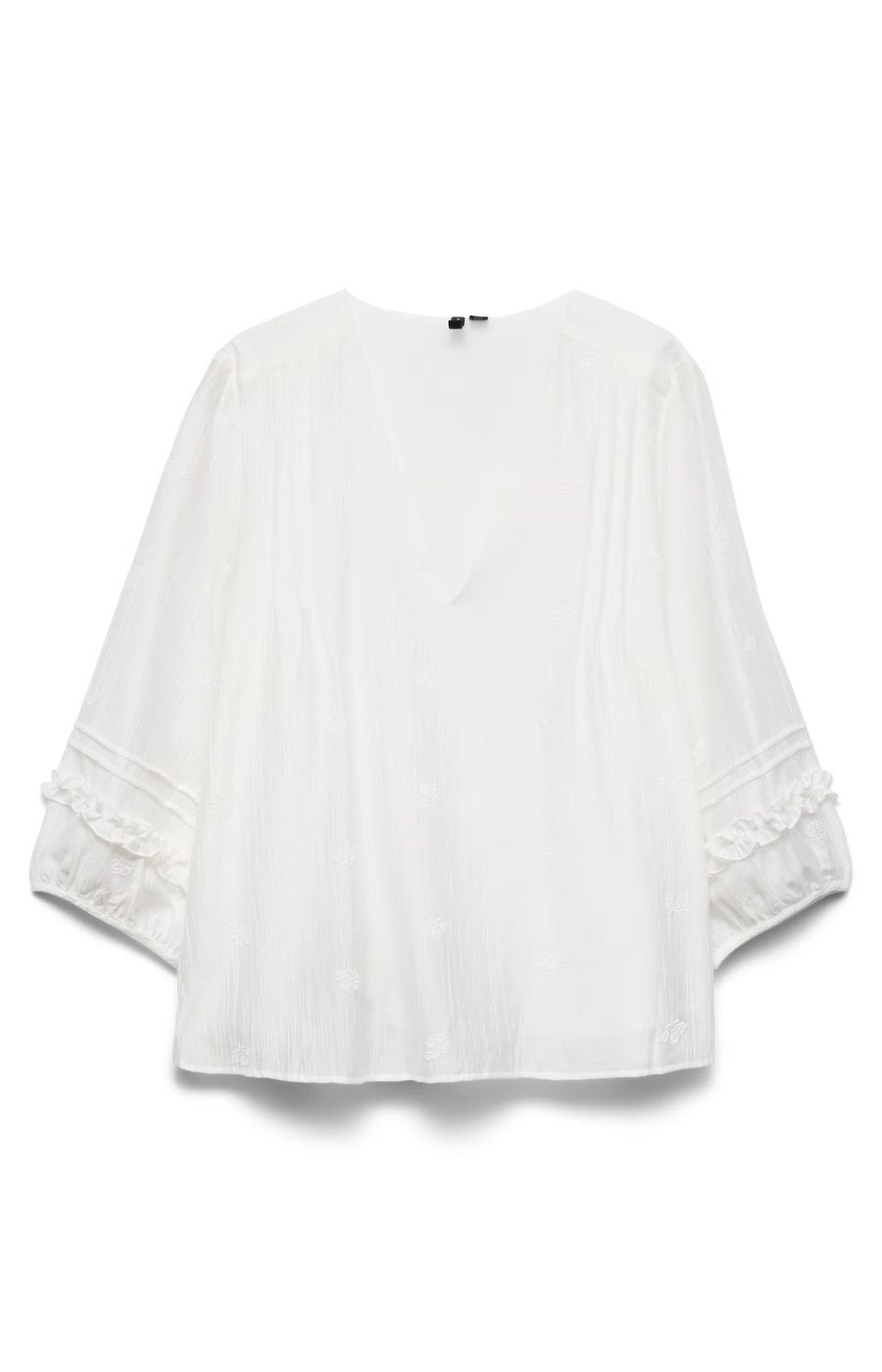 Vero Moda Curve Leslie Blouse in White 