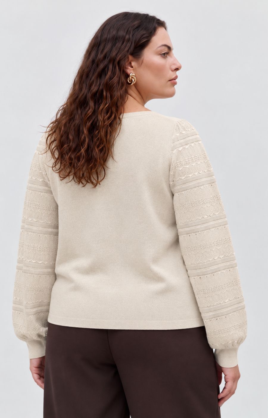 Vero Moda Curve Limone Top in Beige 