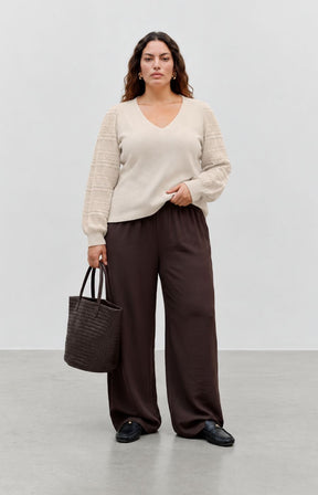 Vero Moda Curve Limone Top in Beige 