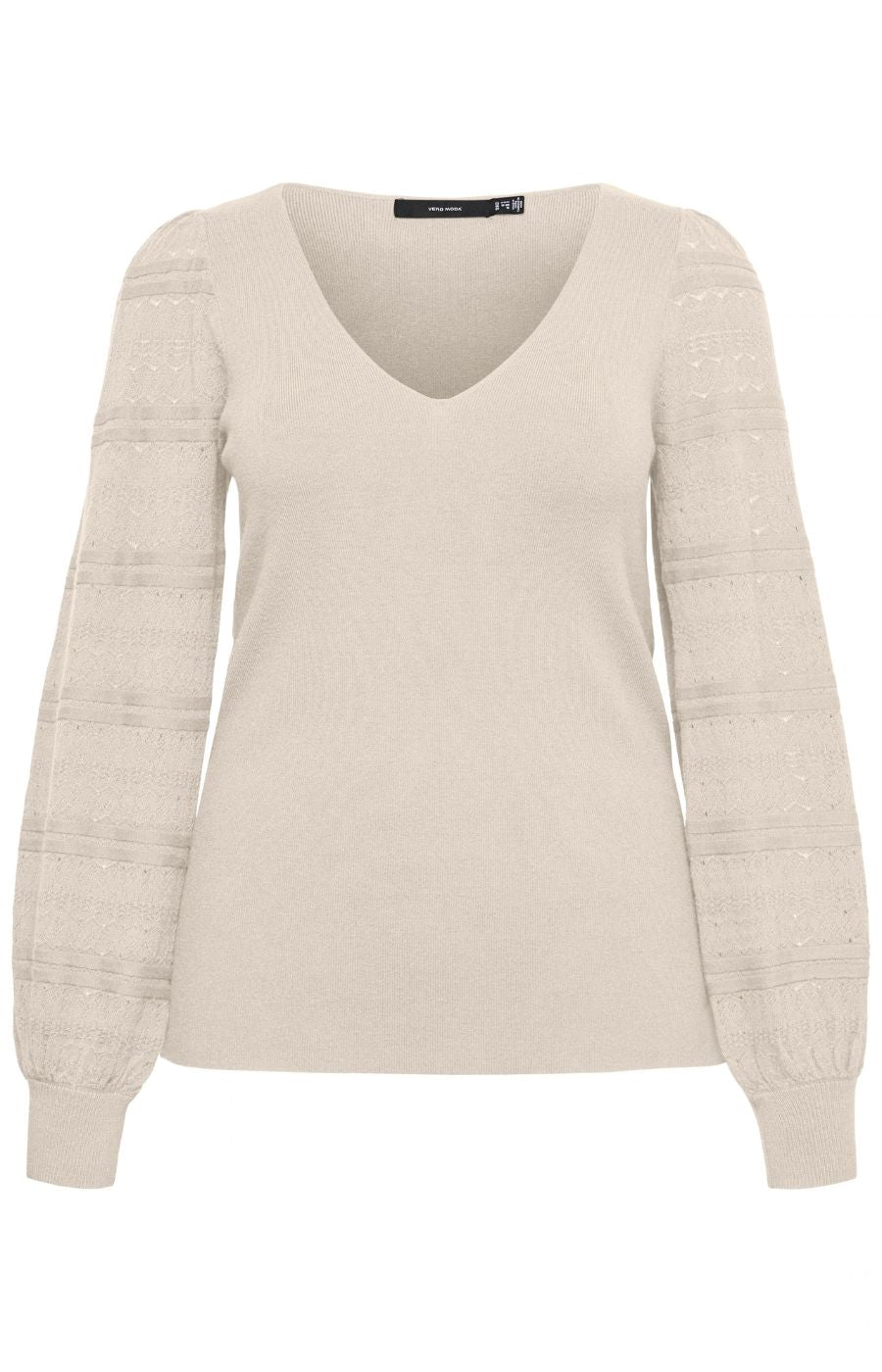 Vero Moda Curve Limone Top in Beige 