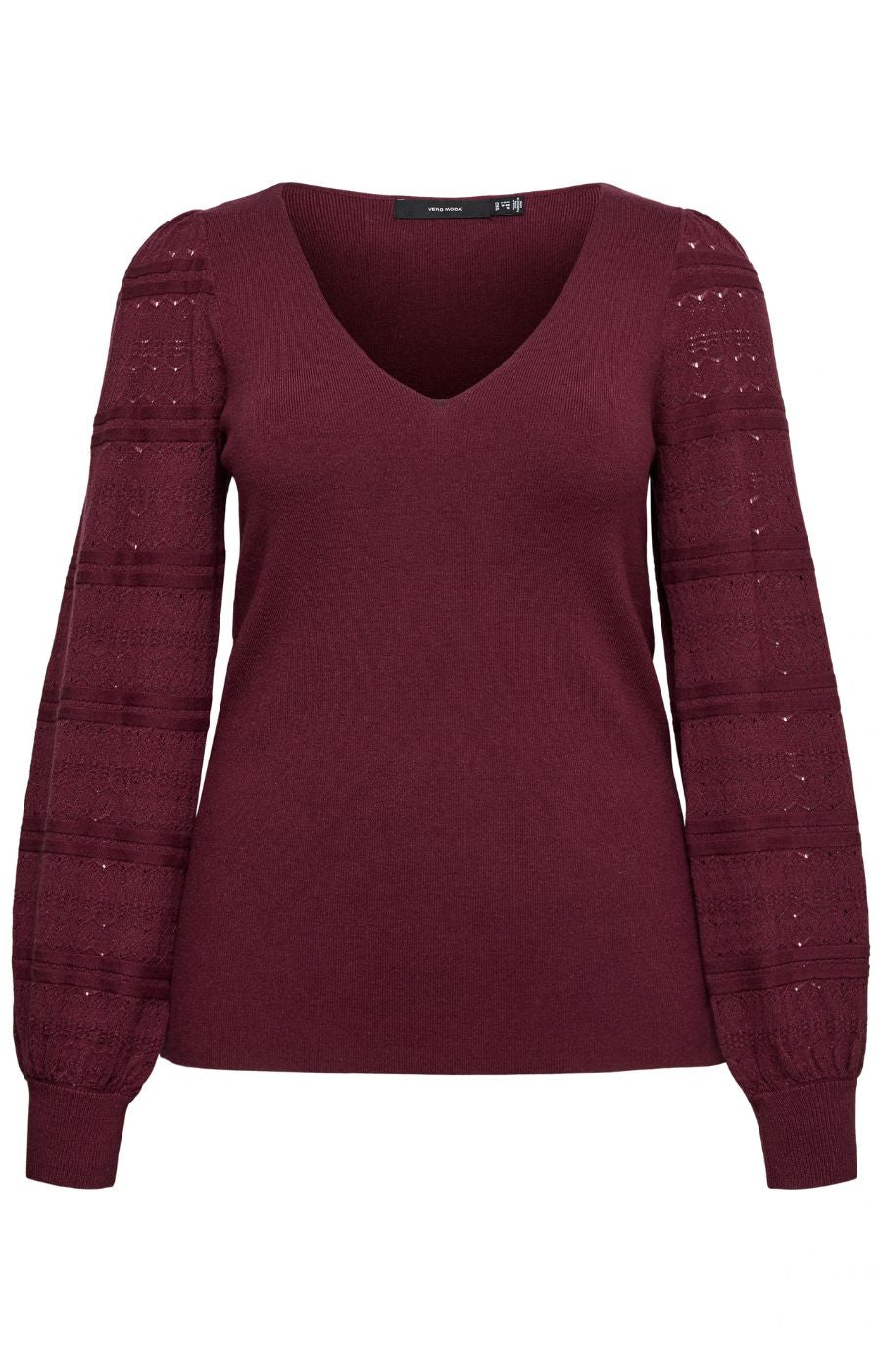 Vero Moda Curve Limone Top in Wine 