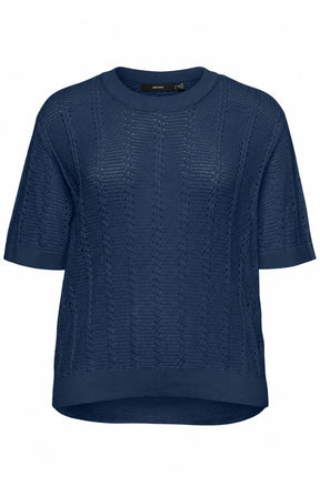 
Vero Moda Curve Lux Light Top in Navy
 