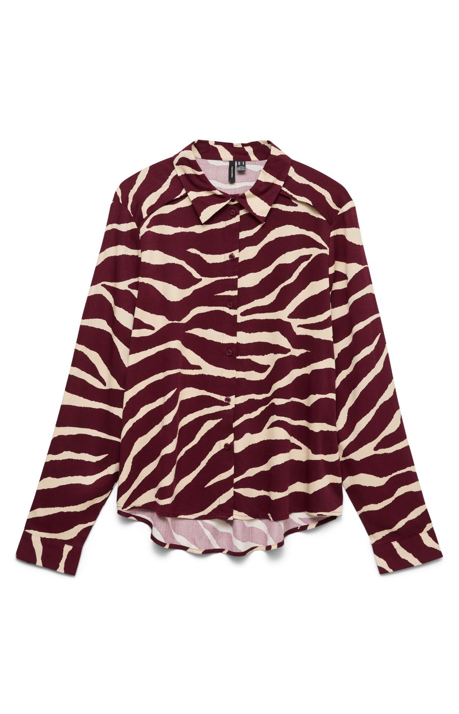 Vero Moda Curve Maddie Shirt in Wine 