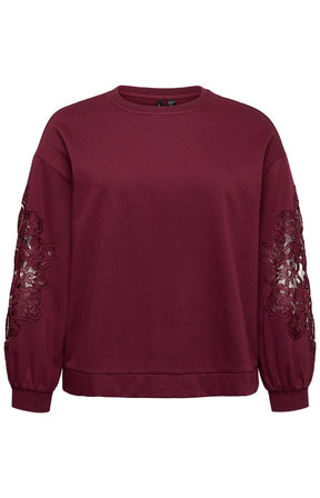 Vero Moda Curve Matilda Sweater in Wine 