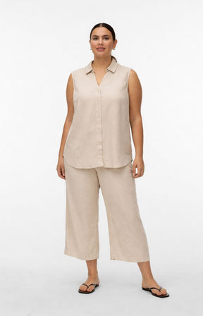 Vero Moda Curve Milo Culottes in Beige 