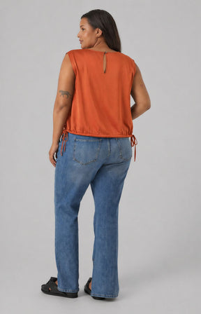 Vero Moda Curve Mira Top in Orange 