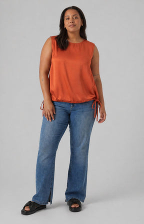 Vero Moda Curve Mira Top in Orange 