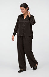 Vero Moda Curve Miro Shirt in Chocolate Torte 