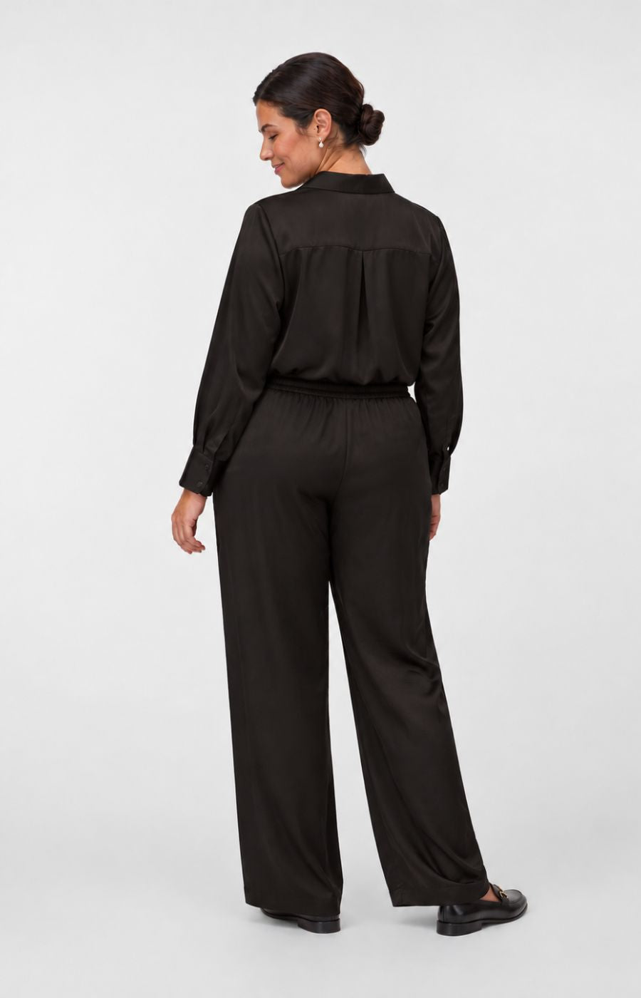 Vero Moda Curve Miro Trousers in Chocolate Torte 