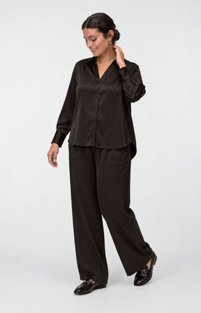 Vero Moda Curve Miro Trousers in Chocolate Torte 