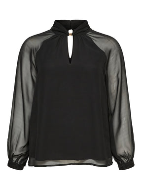 Vero Moda Curve Molly Blouse in Black 