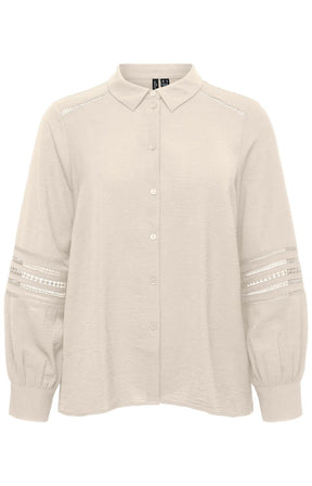 Vero Moda Curve Musla Shirt in Birch 
