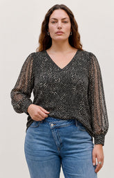 Vero Moda Curve Nabila Blouse Black 