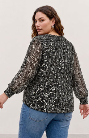 Vero Moda Curve Nabila Blouse Black 