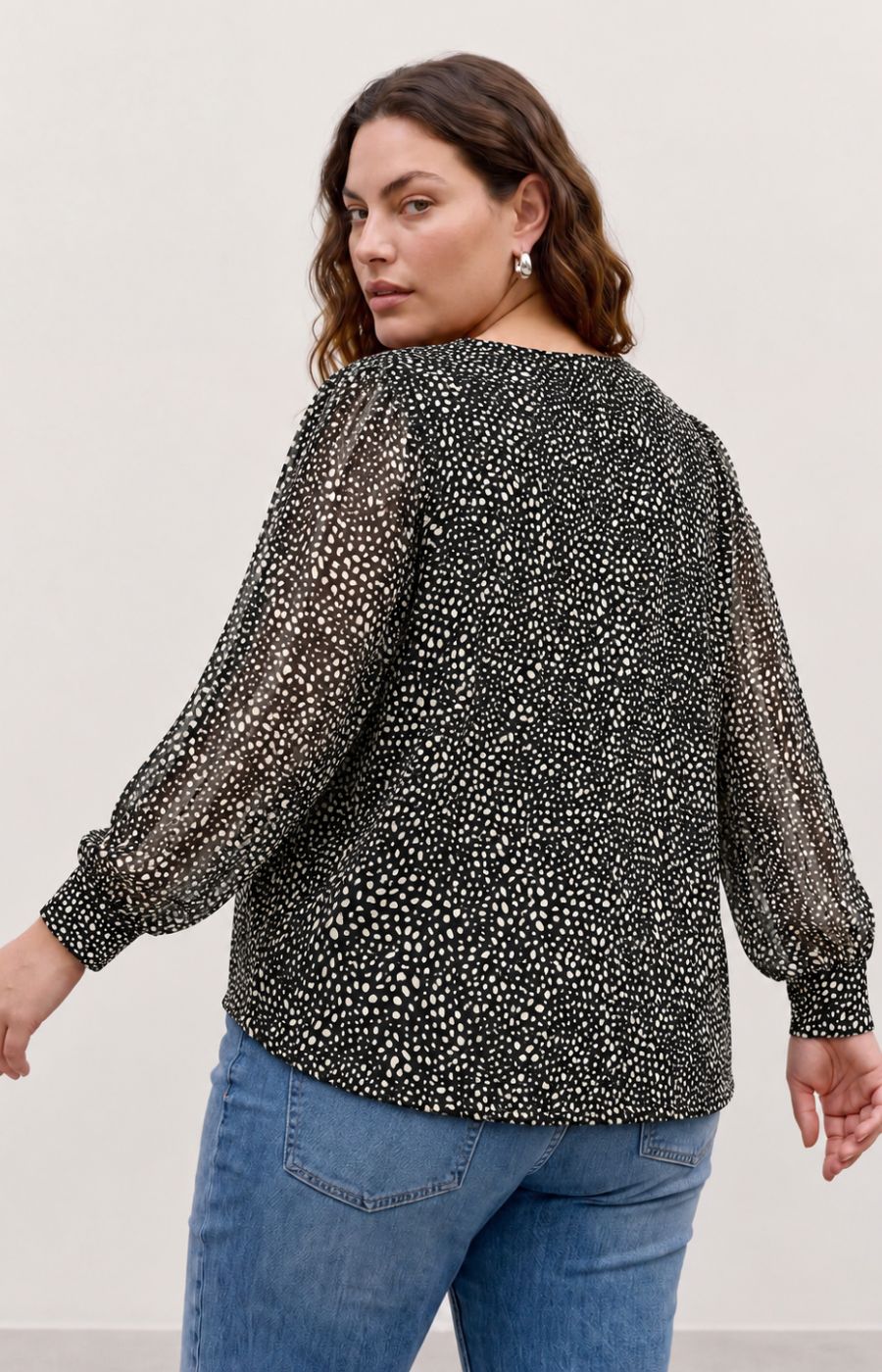 Vero Moda Curve Nabila Blouse Black 