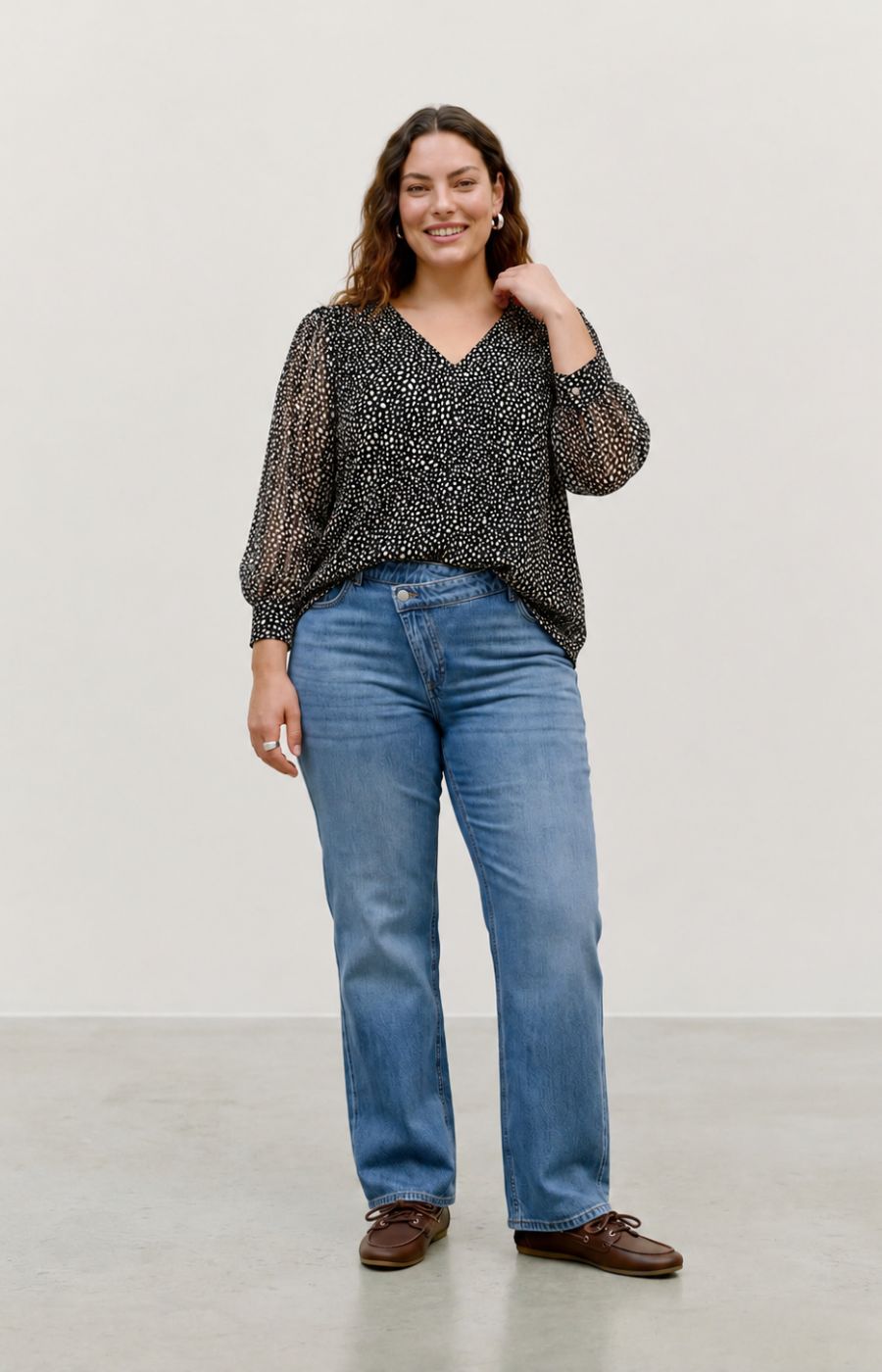 Vero Moda Curve Nabila Blouse Black  